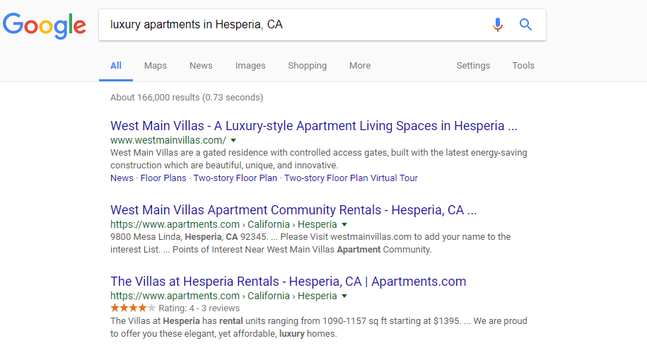 luxury apartments in Hesperia, CA